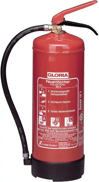 Wochenendangebot Dauerdruck-Pulverfeuerlöscher PD 6 G A 6kg Brandkl.34 A 233 B C m.Wandh.GLORIA