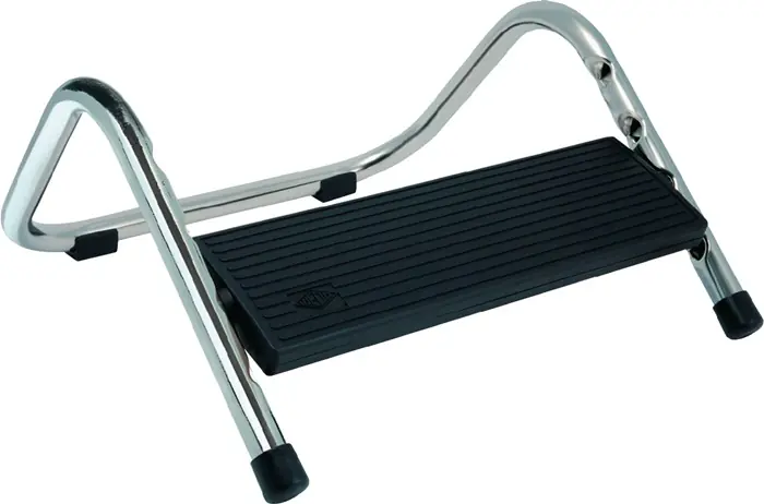 Bestpreis Fußstütze schwarz B335xT345xH165mm Höhenverstellung 4-fach 60-145mm WEDO