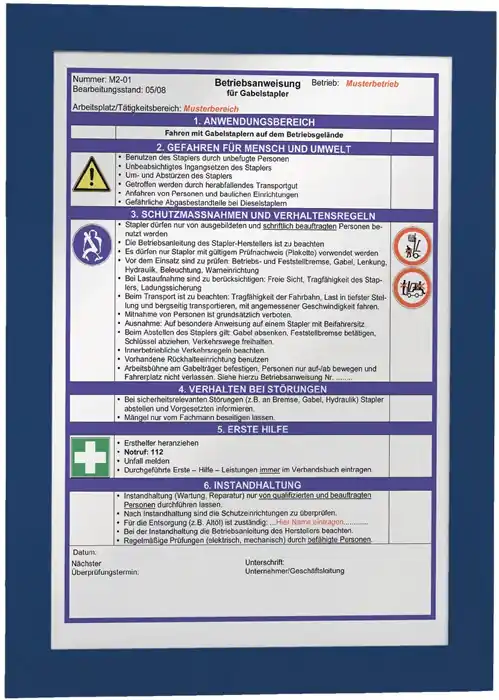Sale Magnetrahmen DIN A4 dunkelblau selbstklebende Rückenfolie 2 St./VE DURABLE