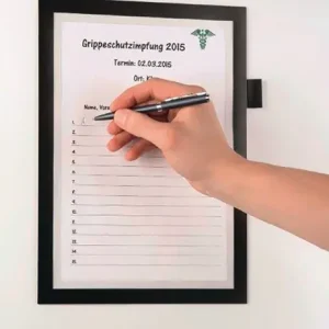 Ausverkauf Magnetrahmen DIN A4 schwarz selbstklebend,Front offen 1St./Btl.DURABLE