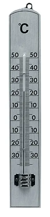 Zimmerthermometer Messber.-30 b.50GradC H206xB35xT15mm Buche TFA VE: 10 Stück Markenprodukt
