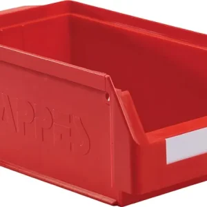 Jetzt Kaufen Sichtlagerkasten L350xB200xH150mm PE rot RASTERPLAN