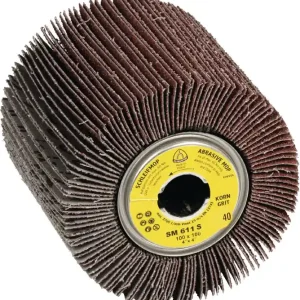 Bestseller Satinierwalze SM 611 S 40 braun Ø100xB100mm 19mm KLINGSPOR