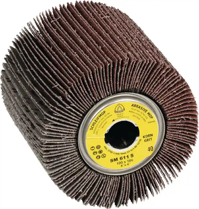 Bestseller Satinierwalze SM 611 S 40 braun Ø100xB100mm 19mm KLINGSPOR