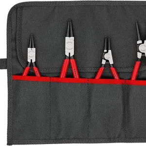 Must-Have Sicherungsringzangensatz 4-tlg.in Rolltasche 10-60mm KNIPEX