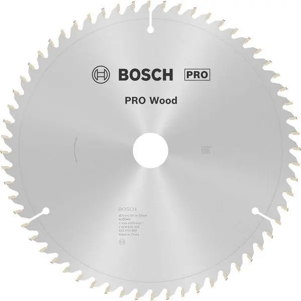 Kreissägeblatt PRO Wood AD 254mm Z.60 WZ/N Bohr.30mm Schnitt-B.2,0mm Highlight