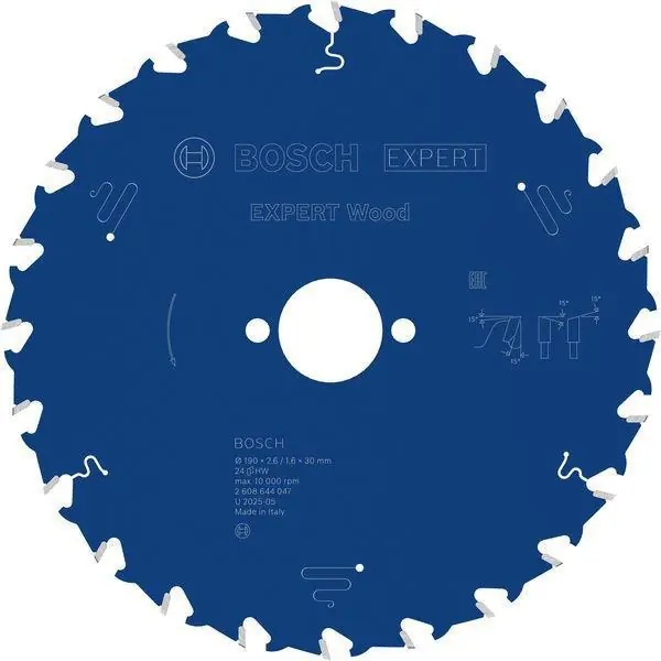 Kreissägeblatt Expert Wood AD 190mm Z.24 WZ Bohr.30mm Schnitt-B.2,6mm Heißes Angebot