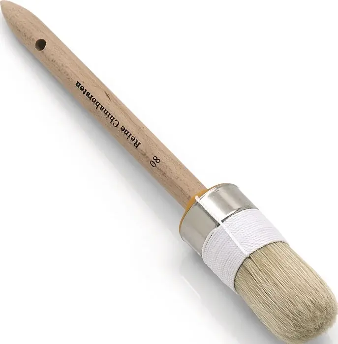 Neue Kollektion Ringpinsel Gr.2 Borsten-L.70mm 20mm helle Chinaborste roh.Holzstiel NÖLLE VE: 12 Stück