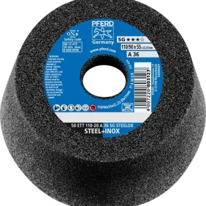 Schleiftopf ETT SG STEELOX 110/55mm INOX u.STA 36 Bohr.22,23mm PFERD Sofort Bestellen