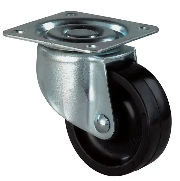 Lenkrolle D.30mm Trgf.20kg m.Platte Ku.schwarz BS ROLLEN Solange Der Vorrat Reicht