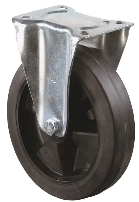 Bockrolle D.200mm Trgf.300kg Elastikgummi Platte L135xB110mm BS ROLLEN Meistverkauft