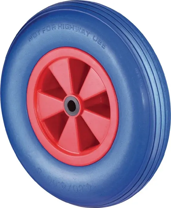 Neu Polyurethanrad D.400mm Trgf.200kg pannensicher Ku.Rillen BS ROLLEN