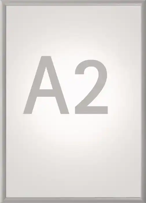 Bestpreis Klappr.Plakatmaß DIN A2 aluminium elox.MAUL