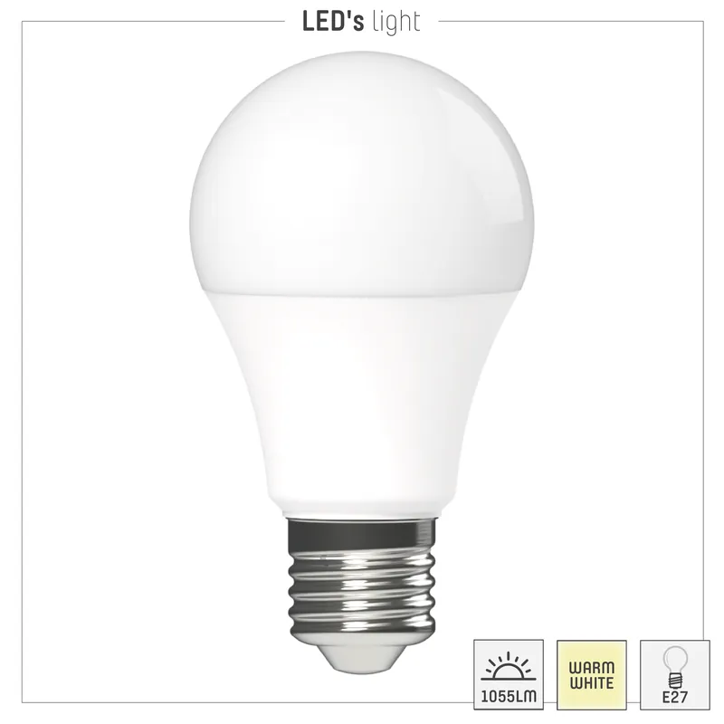Nur Für Kurze Zeit Led SMD Leuchtmittel - Klassisch A60 E27 9,5W 1055lm 2700K Opal 180°