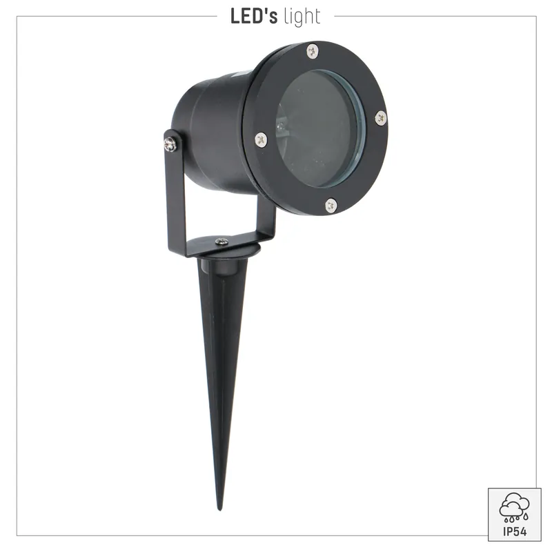 Preisreduziert LED outdoor - einbaustrahler Samara - 1xGU10 IP54 - Schwarz