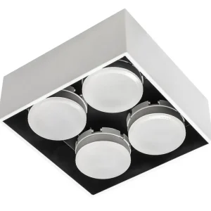 Nur Heute Leuchte ohne Leuchtmittel - 4x GX53 IP20 - Stahl - Weiß