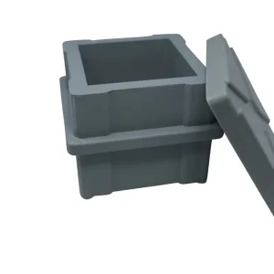 FORM+TEST Probewürfelform 150x150x150mm aus Kunststoff - grau Preisreduziert
