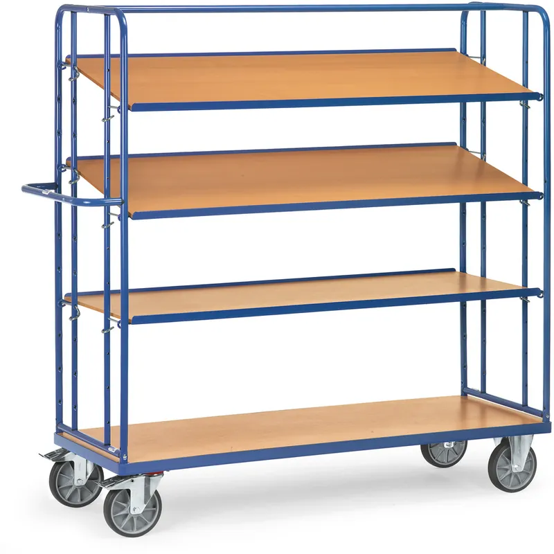 fetra Etagenwagen mit verstellbaren Böden wahlweise 1560 oder 1800 mm hoch Neue Kollektion