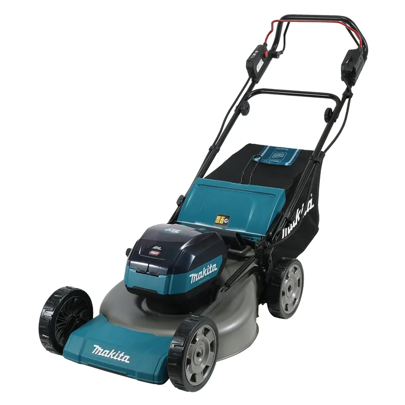 Abverkauf Makita 40V Akku-Rasenmäher LM001GT204 mit 5Ah Akkus und Doppel-Ladegerät