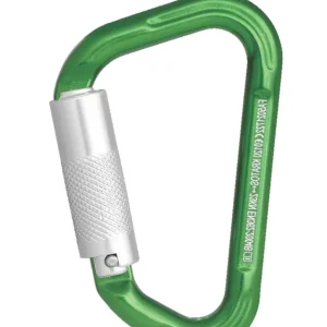 Kratos Safety 5021722B Grüner Aluminiumkarabiner mit Automatikverschluss Vierteldrehung Abverkauf