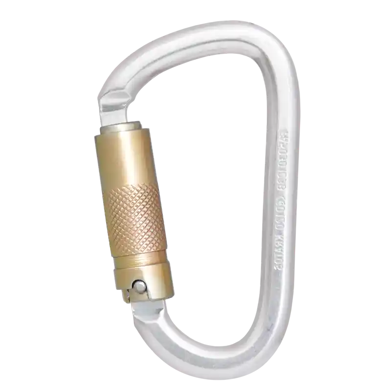 Knallerangebot Kratos Safety Stahlkarabiner mit dreifach wirkendem Automatikverschluss (Triple-Lock)