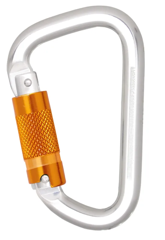 Kratos Safety Aluminiumkarabiner mit dreifach wirkendem Automatikverschluss Geprüft