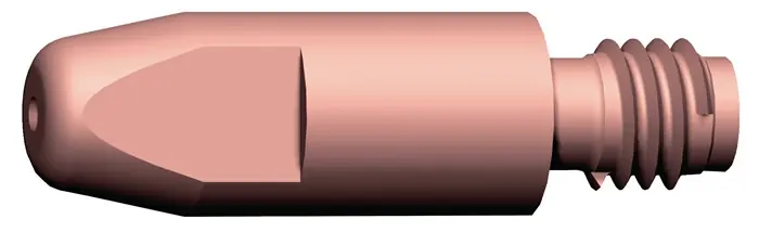 Stromdüse Draht-Ø 1,2mm M 6 L.28mm CuCrZr A.BINZEL VE: 10 Stück Markenprodukt