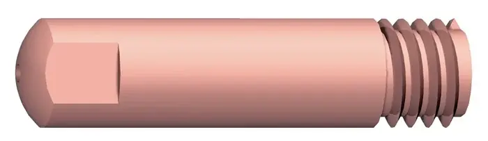 Stromdüse Draht-Ø 0,6mm M 6 L.25mm E-Cu A.BINZEL VE: 10 Stück Letzte Chance