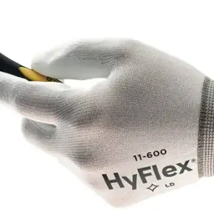Handschuhe HyFlex 11-600 Gr.7 weiß EN 388 PSA II Nyl.m.PU ANSELL VE: 12 Paare Wochenendangebot