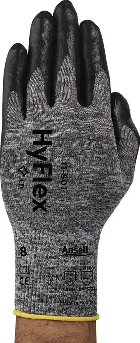 Top-Seller Handschuhe HyFlex 11-801 Gr.8 grau/schwarz EN 388 PSA II VE: 12 Paare