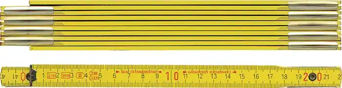Gliedermaßstab L.1m B.16mm mm/cm EG III Buche gelb BMI Sonderangebot