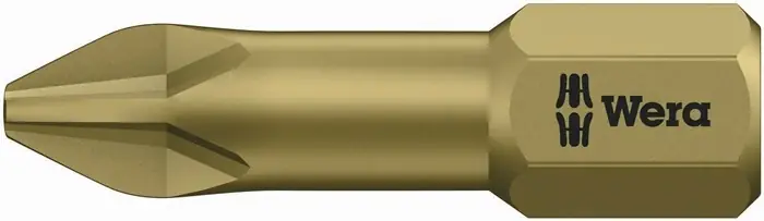Bit 851/1 TH 1/4 Zoll PH 2 L.25mm Torsionszone,extrahart WERA VE: 10 Stück Wochenendangebot