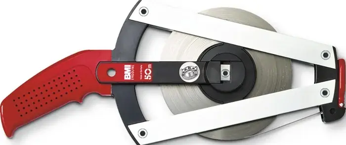 Rahmenbandmaß ERGOLINE L.50m Band-B.13mm Bcm EG II Alu.gelb Glasfaser BMI Neue Kollektion