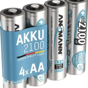 Günstig Akkuzelle maxE 1,2 V 2100 mAh R6-AA-Mignon HR6 4 4St./Blister ANSMANN