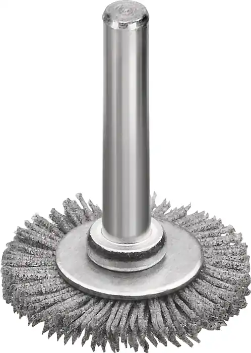 Wochenendangebot Rundbürste D.30mm Schaft 6mm SiC Schleifborsten K.320 6mm 20000min-¹ LESSMANN