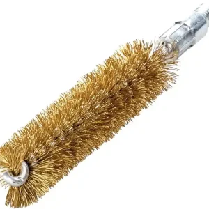 Bestpreis Rohrbürste L.115mm D.16mm Messingdraht gewellt Besatz-L.80mm LESSMANN