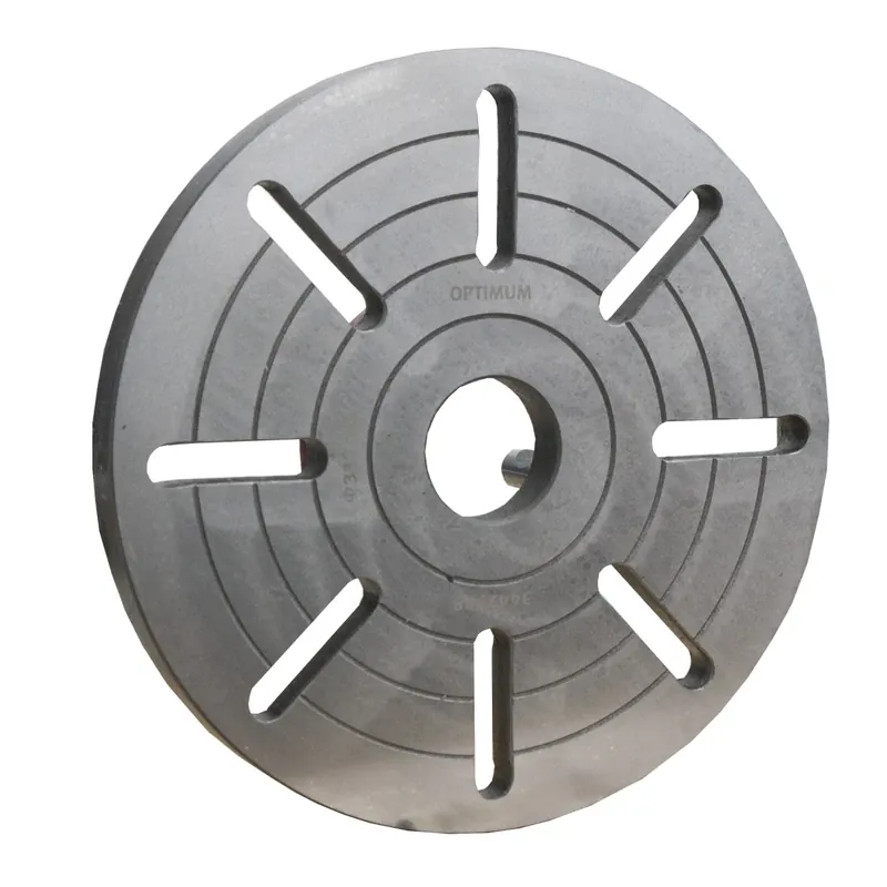 Schneller Versand Optimum Aufspannscheibe - Ø 350 mm Camlock DIN ISO 702-2 Nr. 6 -
