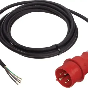 Letzte Chance Anschlussleitung H07RN-F 5x4mm² 5m CEE-Stecker,5-polig schwarz