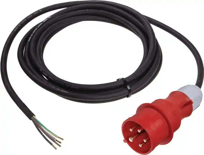 Letzte Chance Anschlussleitung H07RN-F 5x4mm² 5m CEE-Stecker,5-polig schwarz