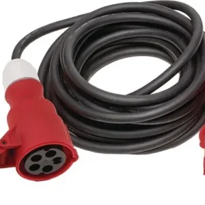 Schnäppchen CEE-Verlängerung 16 A 400 V 10m H07RN-F 5x2,5mm² schwarz IP44
