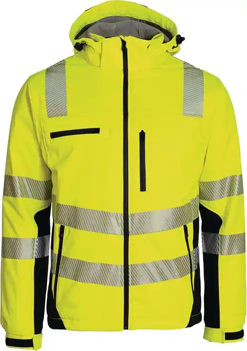 Winter-Warnschutzsoftshelljacke Gr.XXL gelb-schwarz PREVENT TRENDLINE Ausverkauf