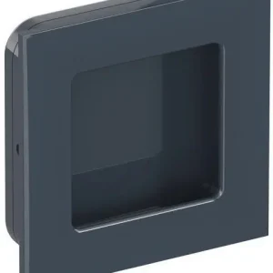 Knallerangebot Schiebetürmuschel 544.60 PA 92 grau glänzend quad.f.HLT L.60mm B.60mm HEWI