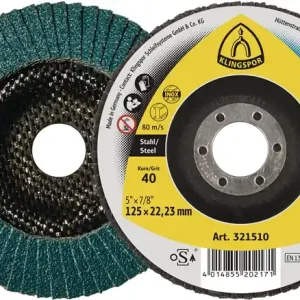Neuheit Fächerscheibe SMT 324 Extra D.125mm K.40 fl.INOX ZK VE: 10 Stück