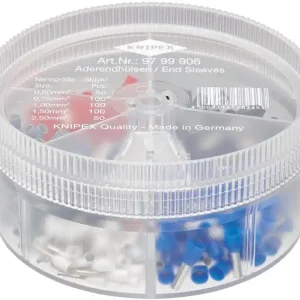 Sonderaktion Aderendhülsenbox 400-tlg.0,5-2,5mm² Ku.-Box KNIPEX
