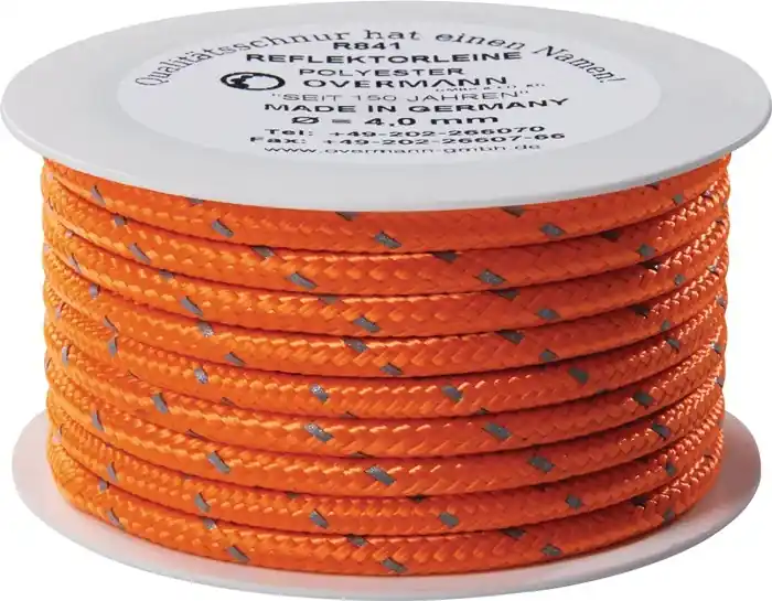 Reflektorschnur Safety Reflector L.100m D.2mm PES orange OVERMANN Meistverkauft
