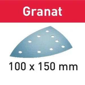Begrenztes Angebot Festool Schleifblatt STF DELTA/9 P100 GR/100 Granat