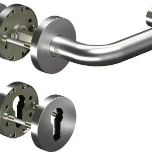 Geprüft Rosettengrt.CORE+8100 8 mm/3020N/6501/6612 PZ AL Alu.U-Form DIN L/R fl.D/K OGRO