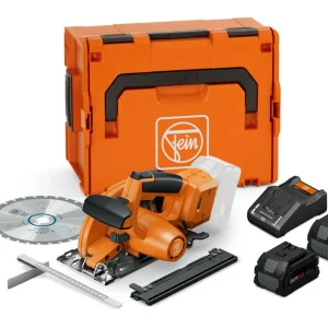 FEIN 18V Kompakte Akku-Handkreissäge für Metall F-IRON Cut 57 AS Set 2 x 8 Ah Preiswert