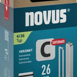 Schmalrückenklammer C Typ 4 B.6mm Schenkel-L.26mm Draht-B.1,1mm 1000 St.NOVUS Mega-Angebot