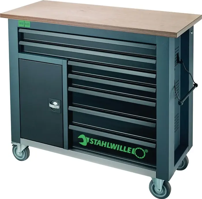 Finale Aktion Rollwerkbank WB621/267QR Außen-B1150xT500xH1045mm Schubl.7+1 Fach 267-tlg.